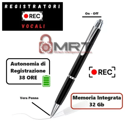 Penna con Registratore Vocale Integrato e Attivazione Vocale