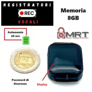 Microregistratore audio professionale con display