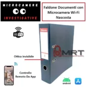 Faldone documenti con microcamera Wi-Fi