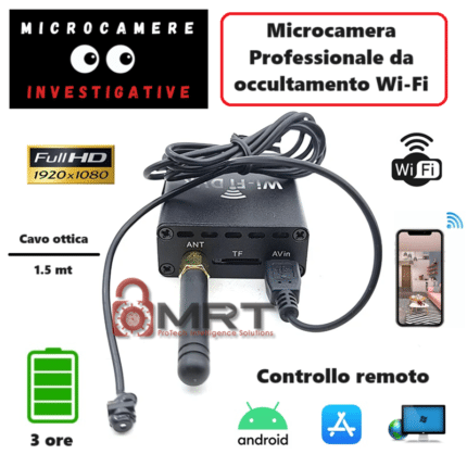 microcamera wifi cavo