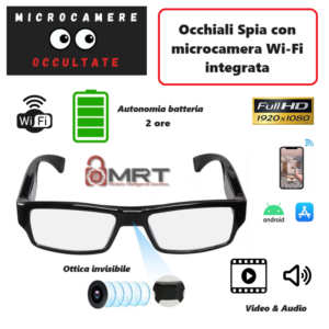 occhiali spia con microcamera wi-fi